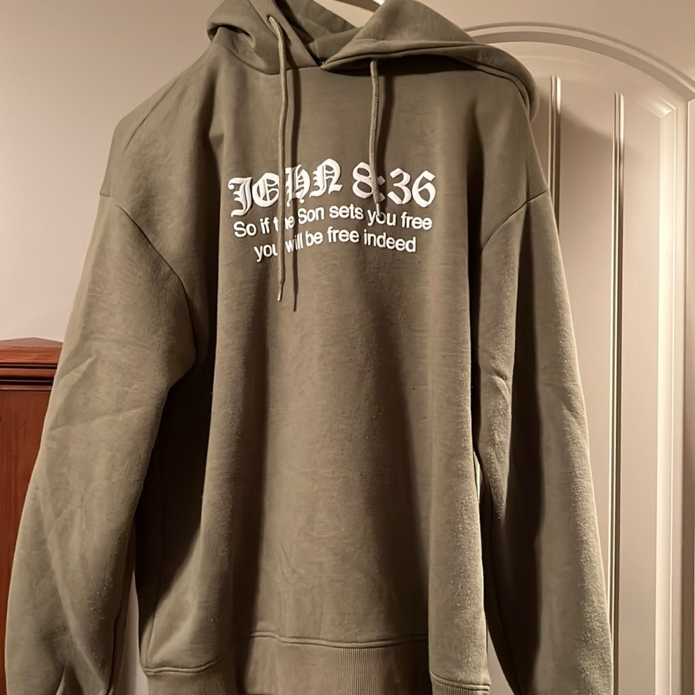 Olive green hoodie